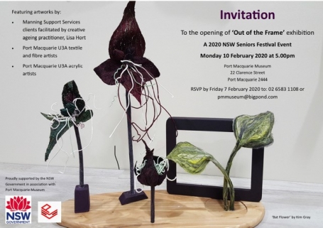 NSW Senior Festival 2020, Port Macquarie Museum, ‘Out of the Frame’  Collaborative Exhibitions.  image