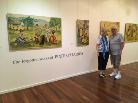 The visit to Pixie O’Harris - The Forgotten works of; Pixie O'Harris Exhibition at Manning Regional Art Gallery, Tare image